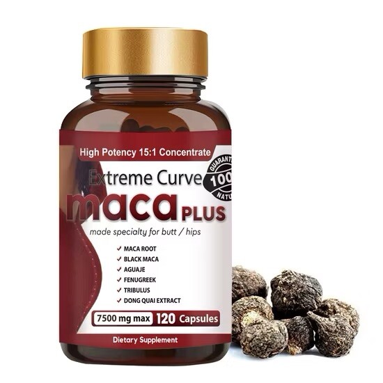 (2) Extreme Curve Maca Plus Capsules 120 Count 7500mg
