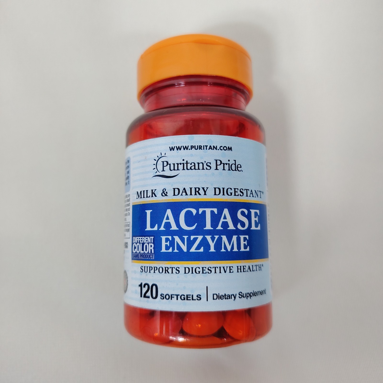 Sealed~ Puritan’s Pride Lactase Enzyme 125 mg – 120 Softgels – Exp:10/26