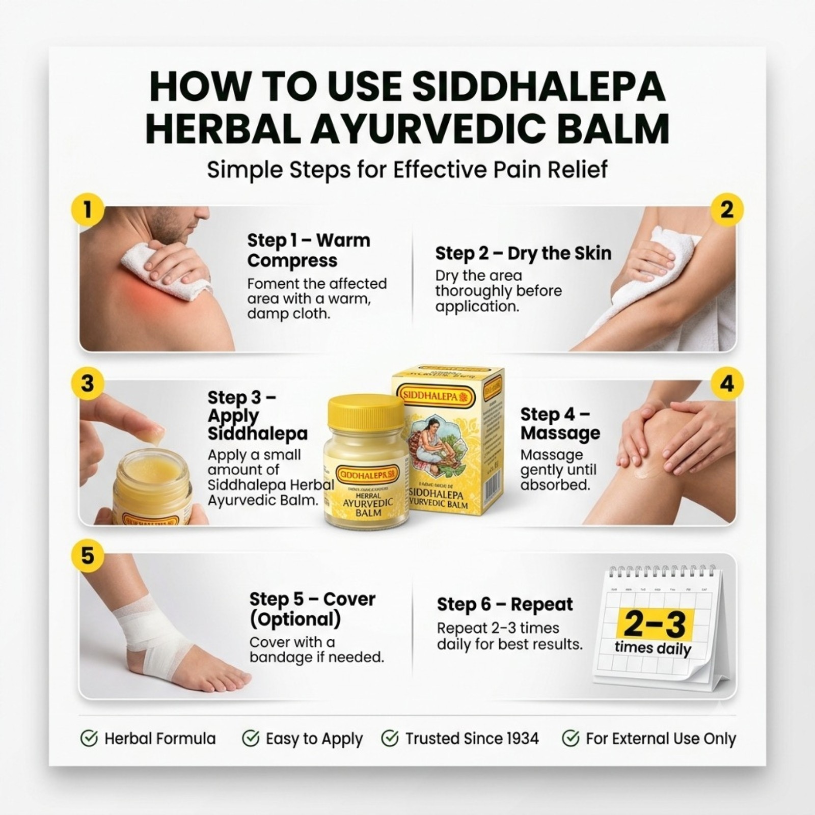 Siddhalepa Ayurvedic Herbal Balm Sri Lanka Pain Relief Muscle Joint Headache