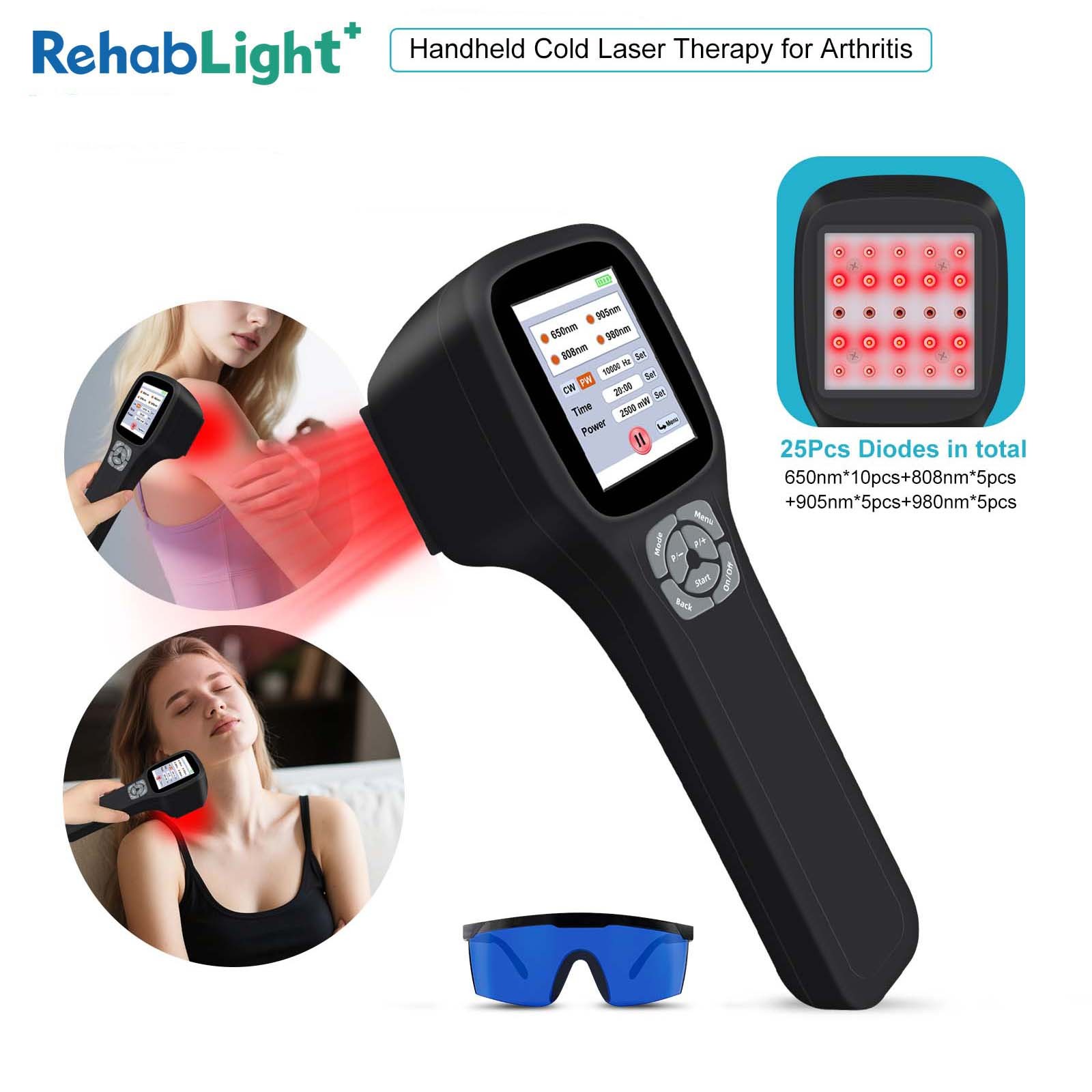2500mW Portable Cold Laser Machine for Joint Inflammation & Pain Relief at Home