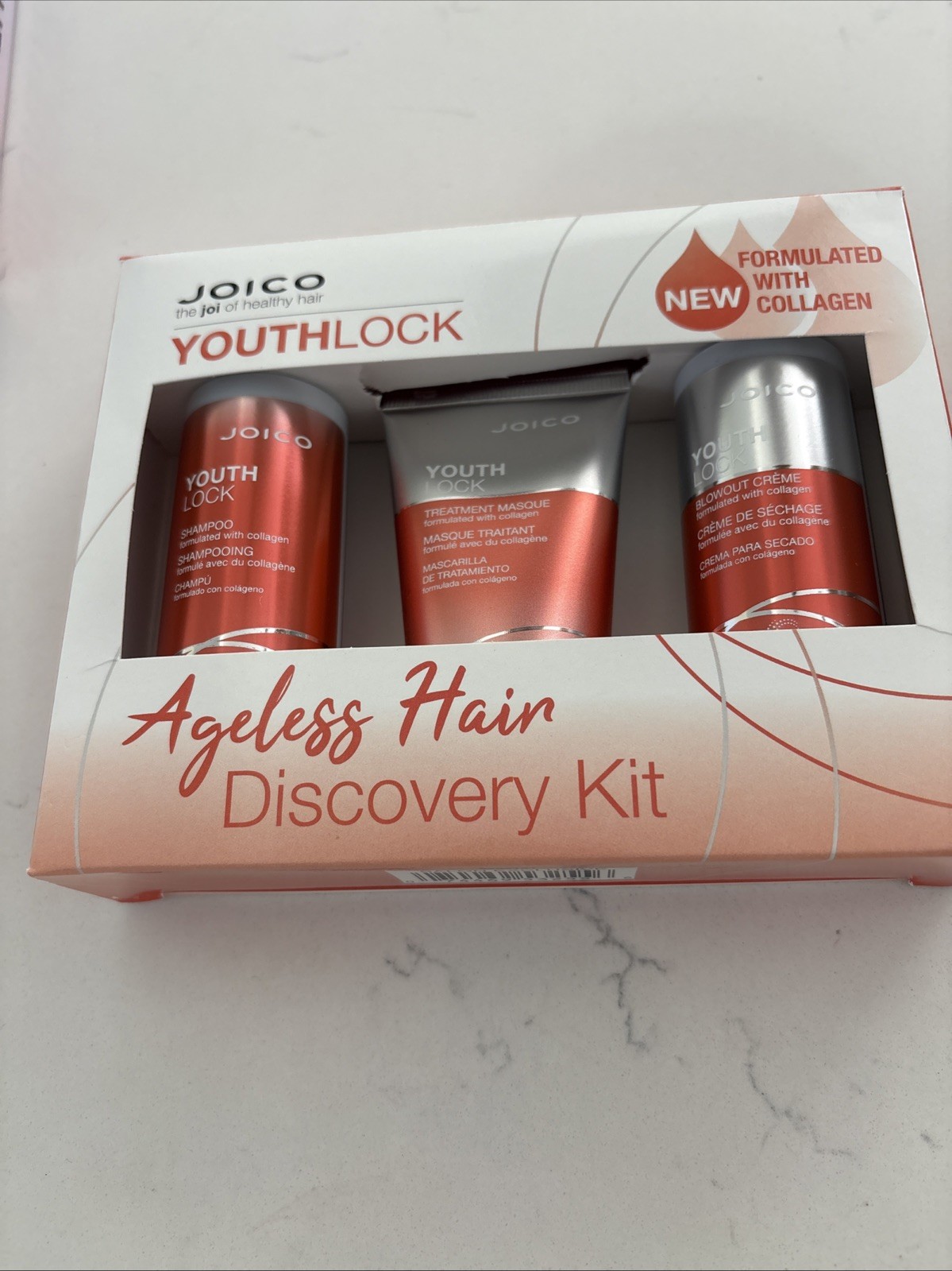 Joico Youth Lock Ageless Hair Discovery Kit: Mini Shampoo, Masque, Blowout Creme