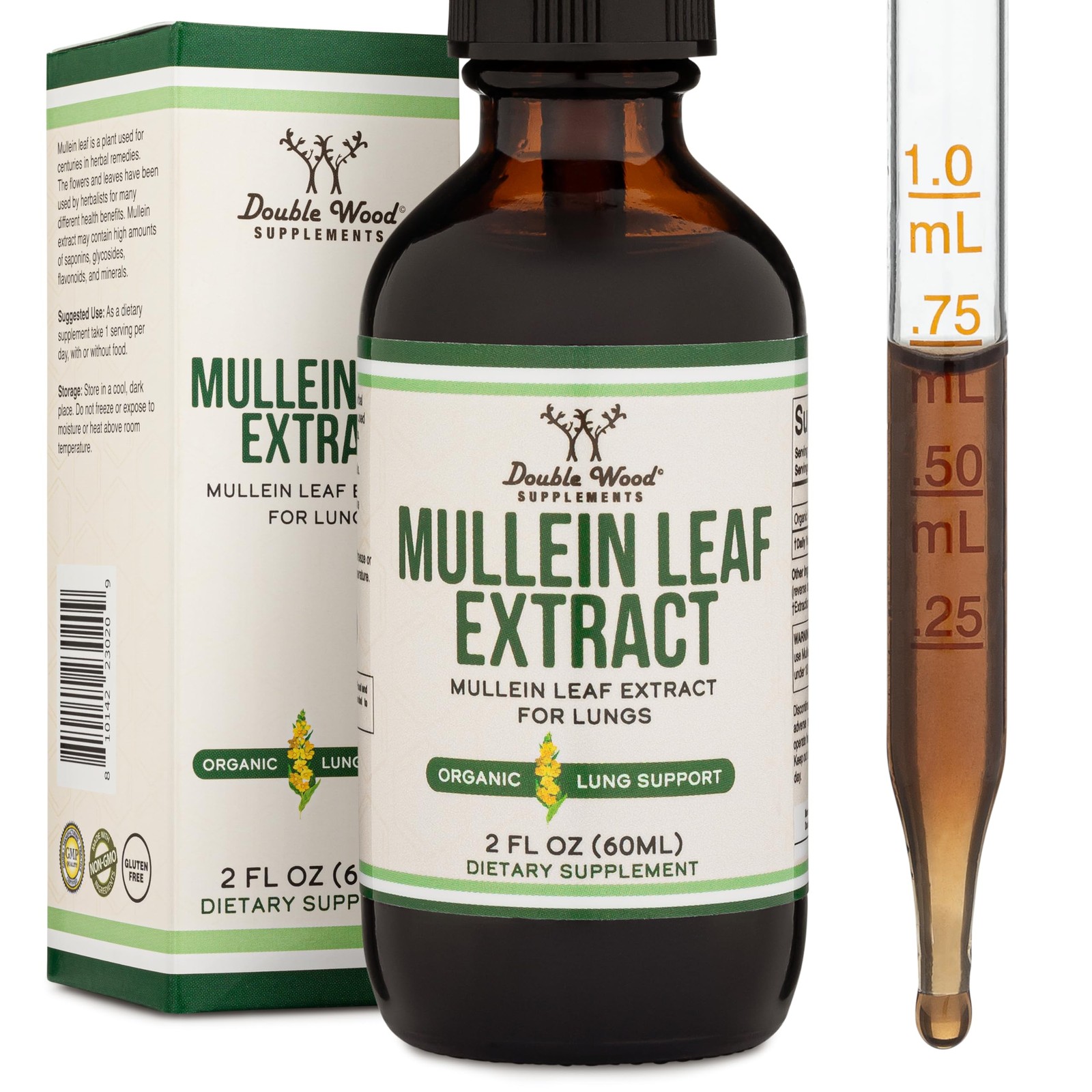 Mullein Leaf Drops Lung Respiratory Detox Bronchial Gordolobo Pulmones Respira