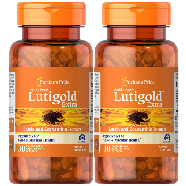 Puritan’s Pride Lutein Lutigold Extra 20 mg & Meso Zeaxanthin/ 800Mcg 2X30/1X60
