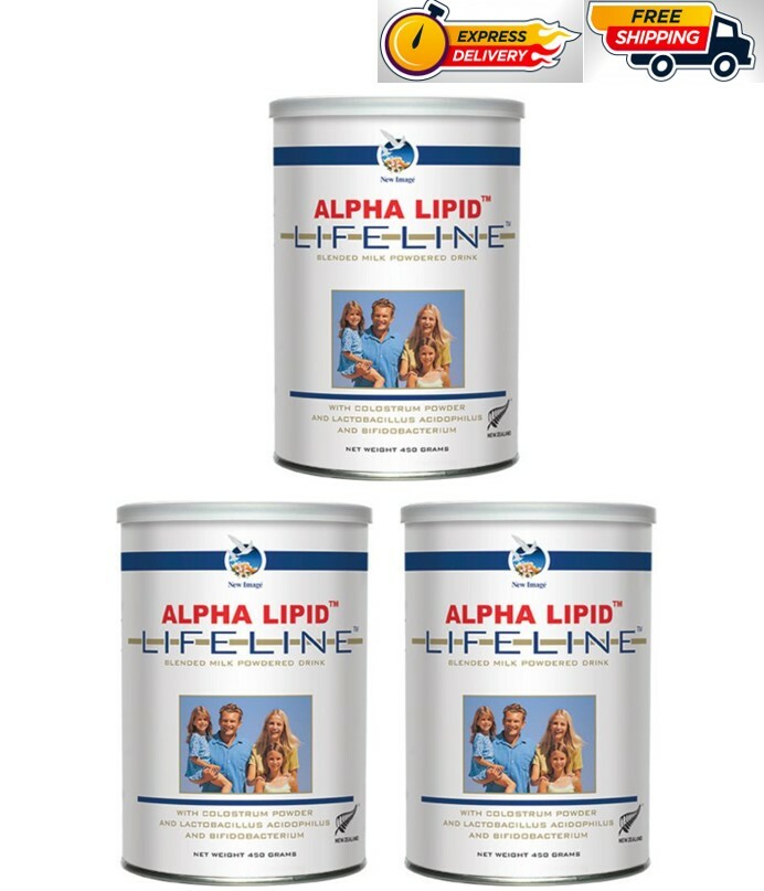3 x 450g New Alpha Lipid Lifeline Colostrum Milk Powdered Drink FREE DHL EXPRESS