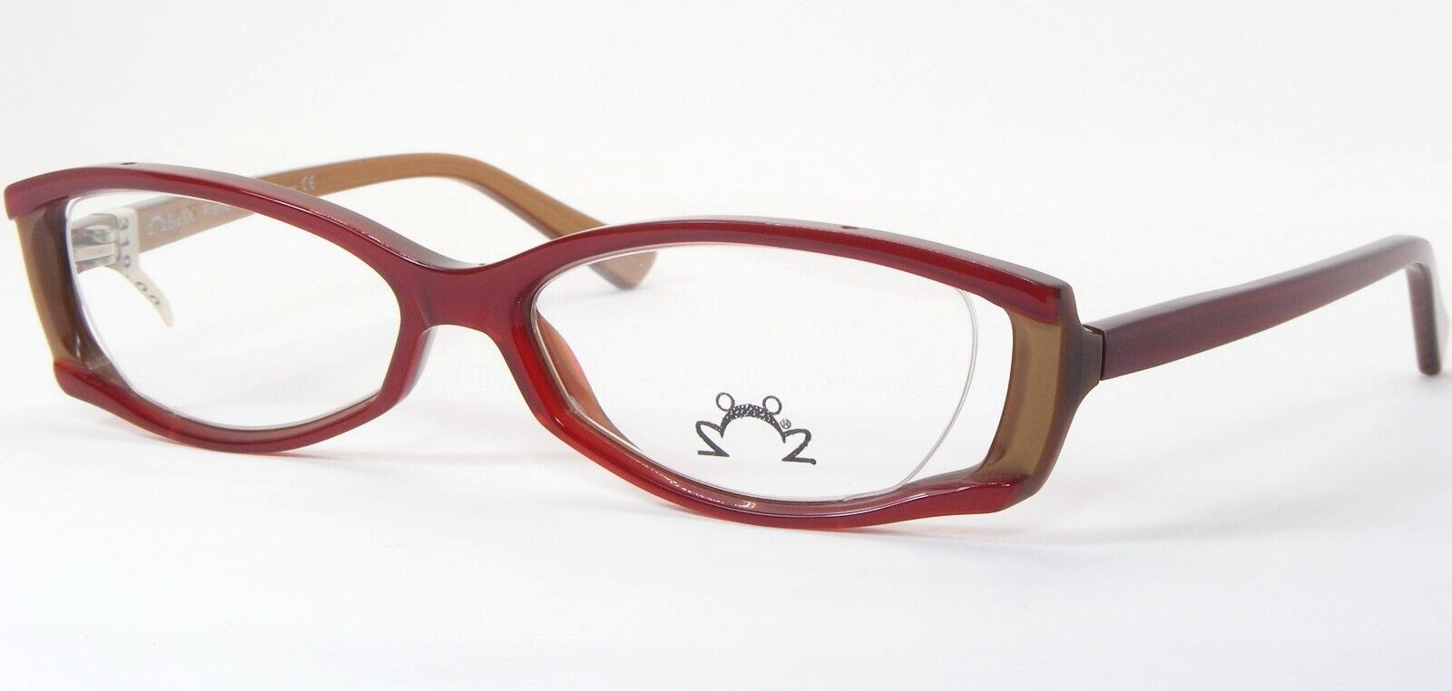 Eye’DC V431 003 Red /Caramel EYEGLASSES GLASSES FRAME EyeDC 50-15-135mm France