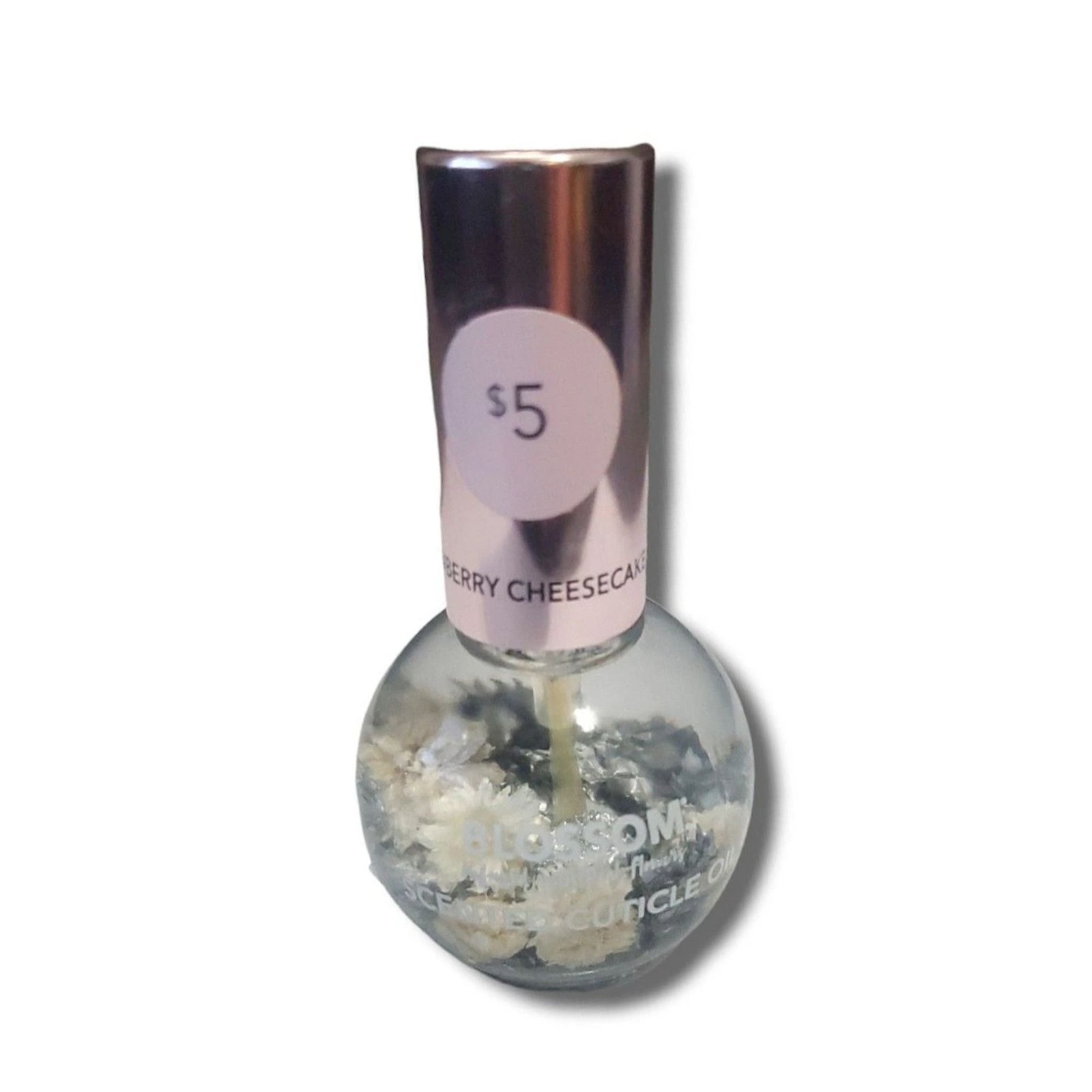 Blossom Scented Cuticle Oil With Real Flowers, Strawberry Cheesecake 2 Pack