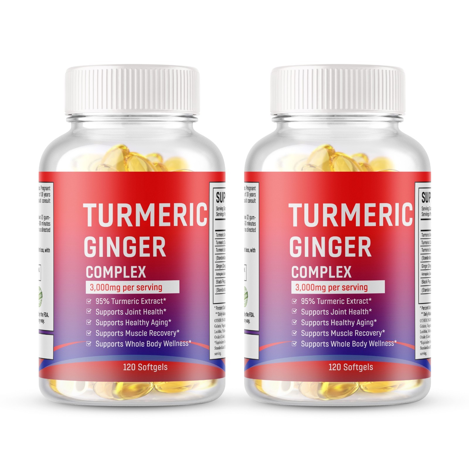 TURMERIC 95% CURCUMIN EXTRACT TUMERIC BLACK PEPPER ANTIOXIDANT BEST 240 Softgel