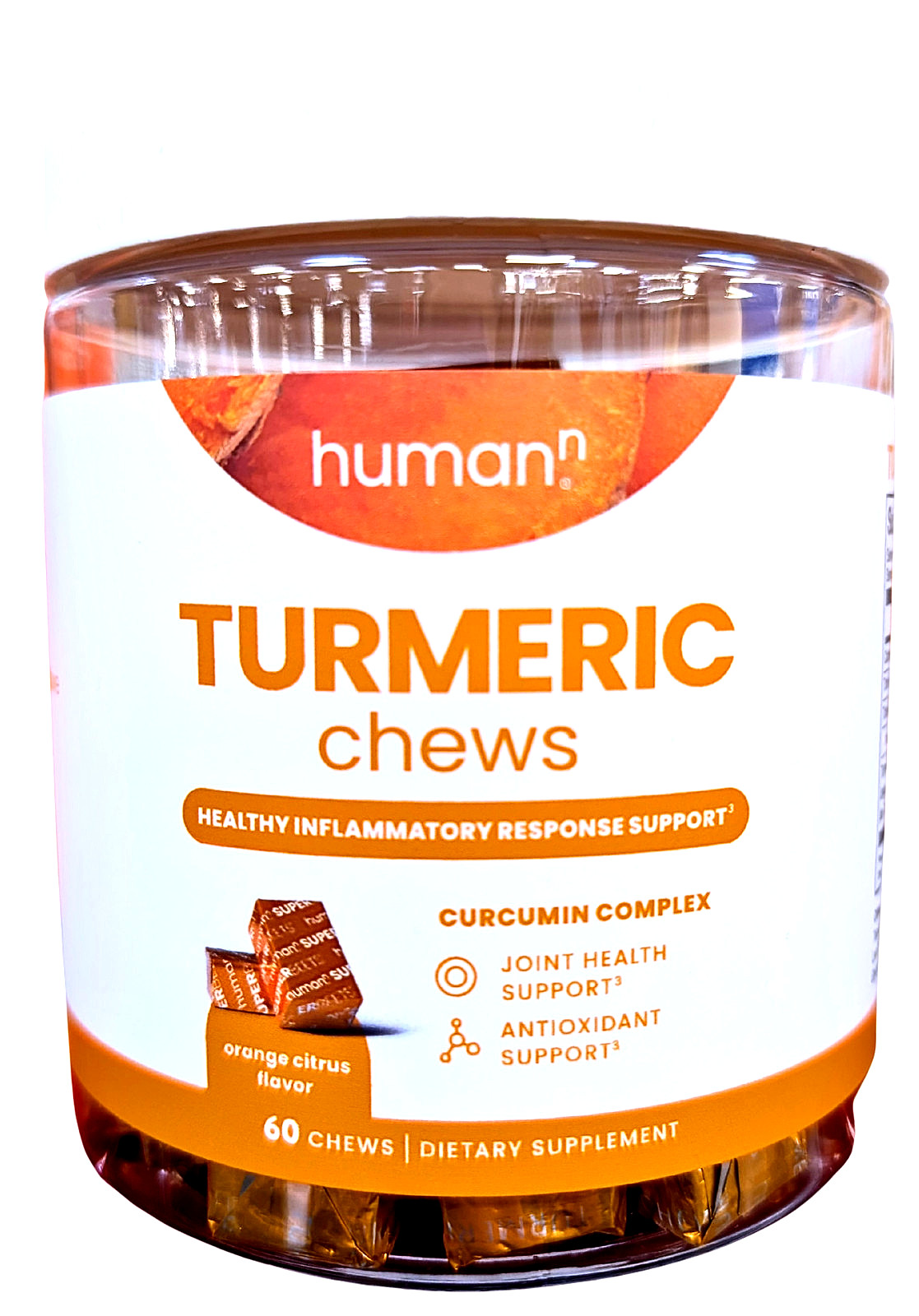 Humann Turmeric Chews Supplement 60 Count
