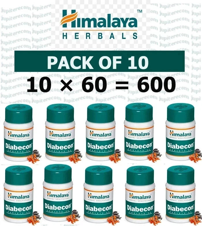 NEW 10 Packs X Himalaya Herbal DIABECON 60 Tabs, FREE SHIPPING