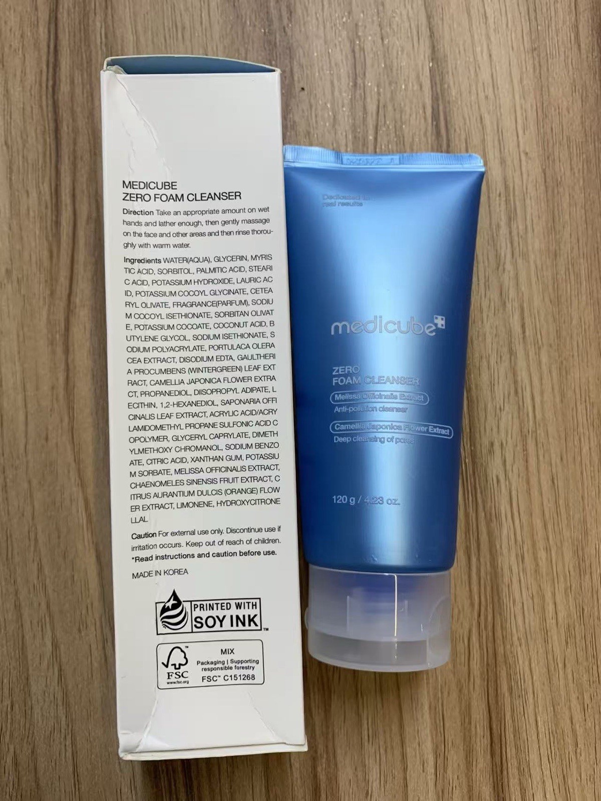 medicube Zero Foam Cleanser Deep Cleansing Face Wash All Skin Types 120g
