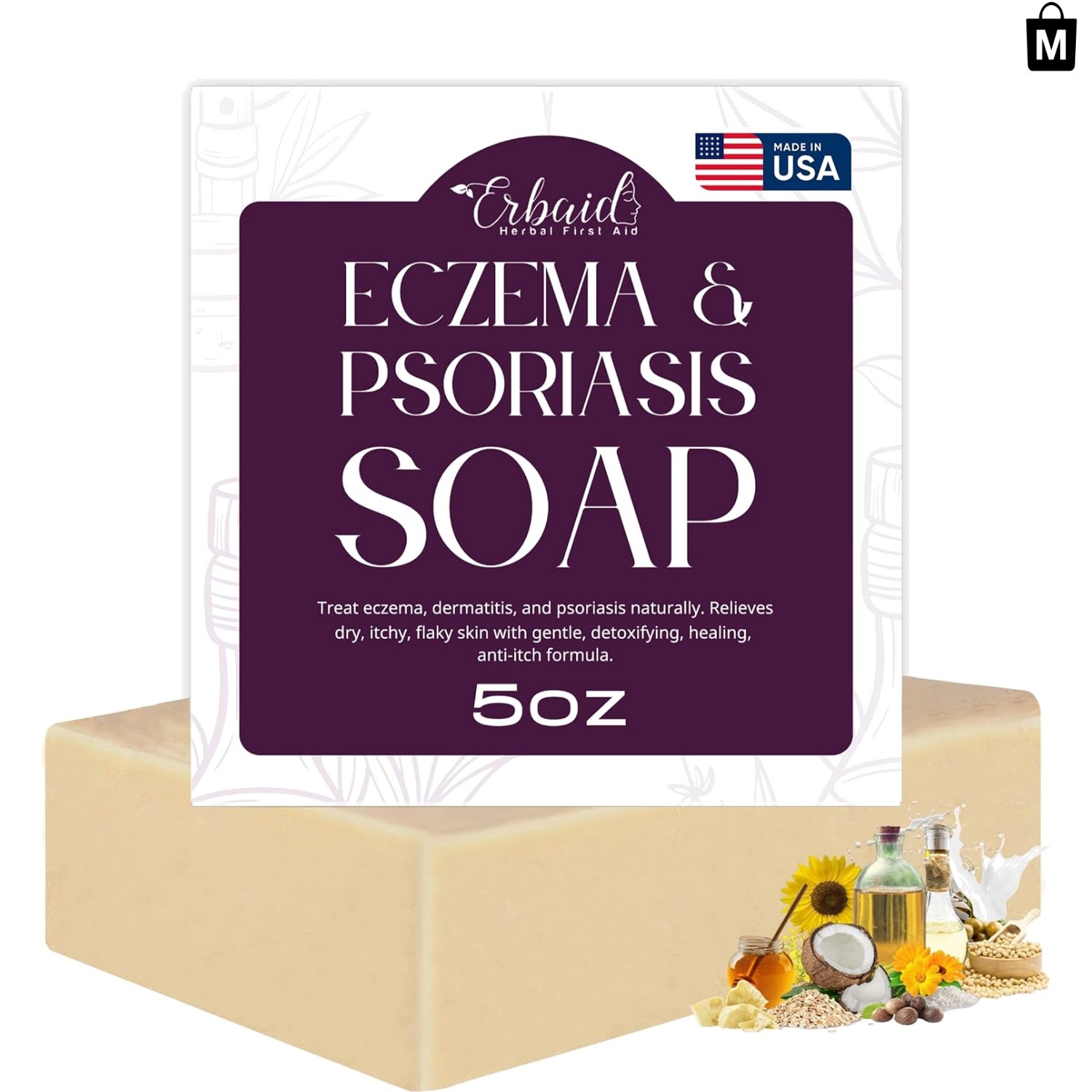 Natural Anti-Itch Soap Bar – Luxurious Oatmeal Goat Milk Wash for Sensitive Skin