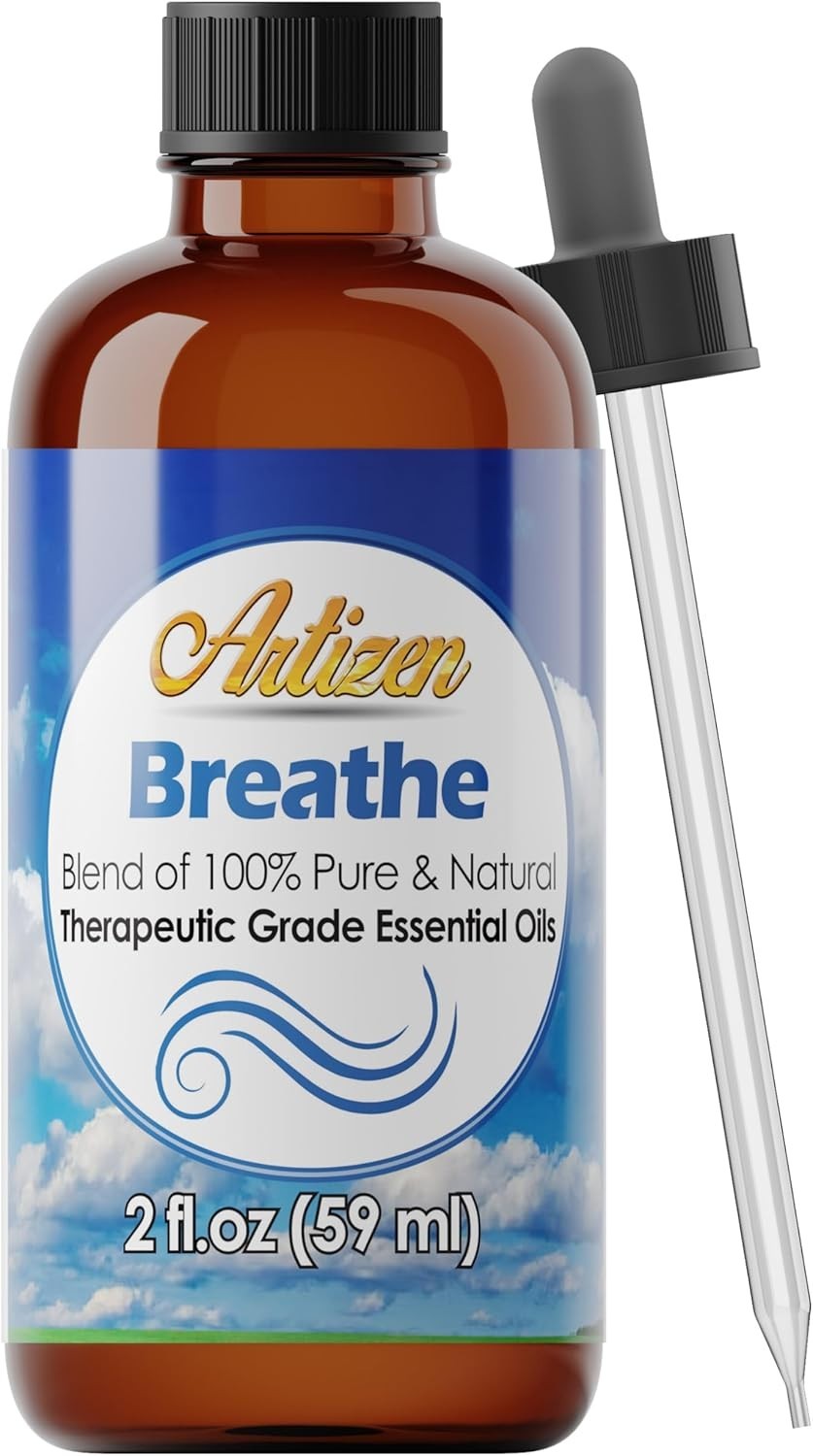 Breathe Blend Essential Oil Therapeutic Grade – Undiluted, Pure & Natural 2Oz Ar