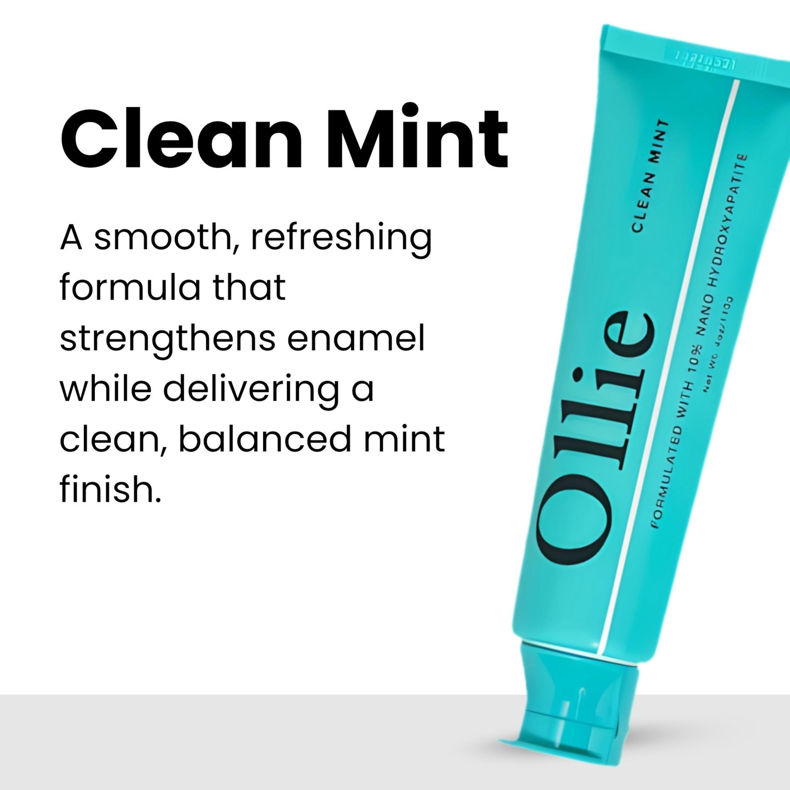 Ollie 10% Nano Hydroxyapatite Toothpaste 4oz – Fluoride Free Sensitive Whitening