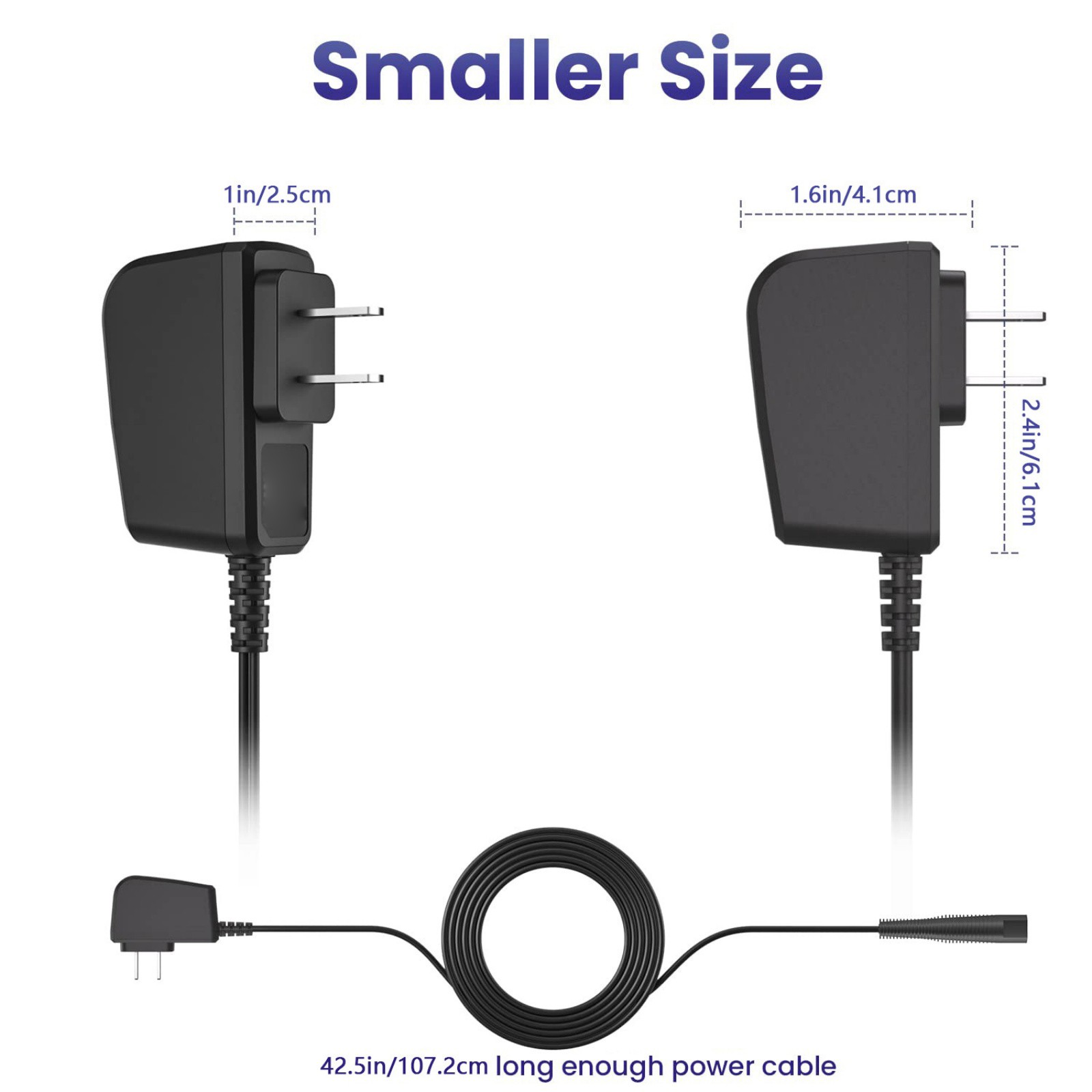 100-240V~0.3A 50/60HZ Input Wall Charger Cord For Braun Shaver Power Supply