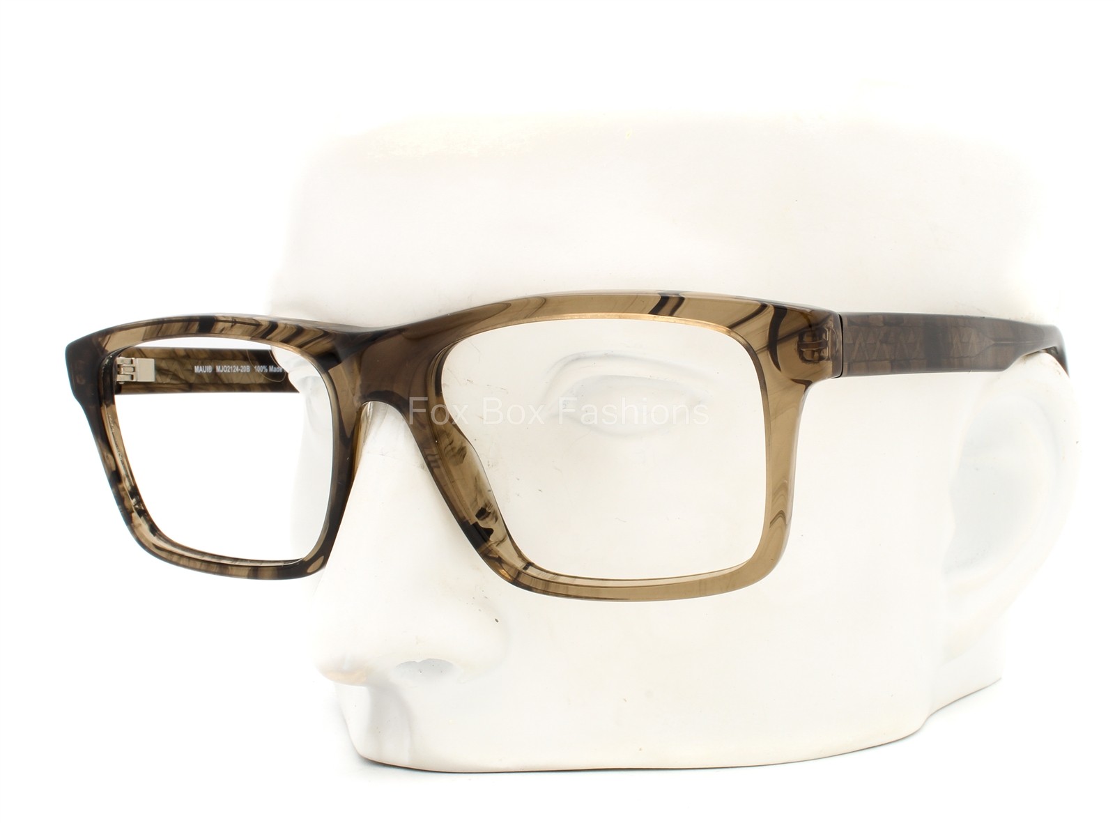 Maui Jim MJO 2124-20B Eyeglasses Glasses Transparent Stormy Brown 56mm Large