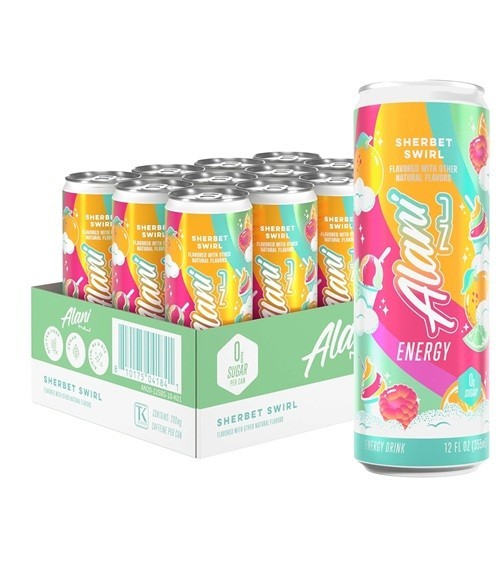 Alani Nu Sherbet Swirl Sugar Free Energy Drink 12pk Liquid
