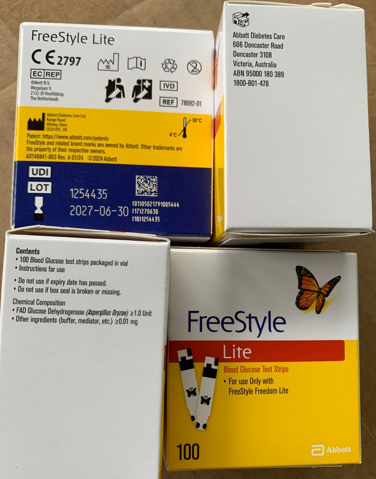 NEW FreeStyle Lite Blood Glucose Diabetic Test Strips 100ct 2027 US shipper