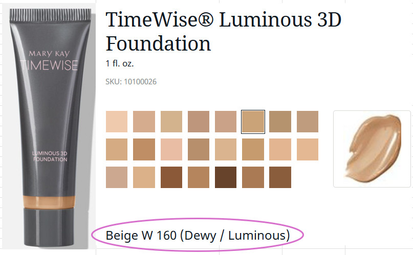 TimeWise Luminous 3D Liquid Foundation- Med. to Full Coverage – 23 Color Choices