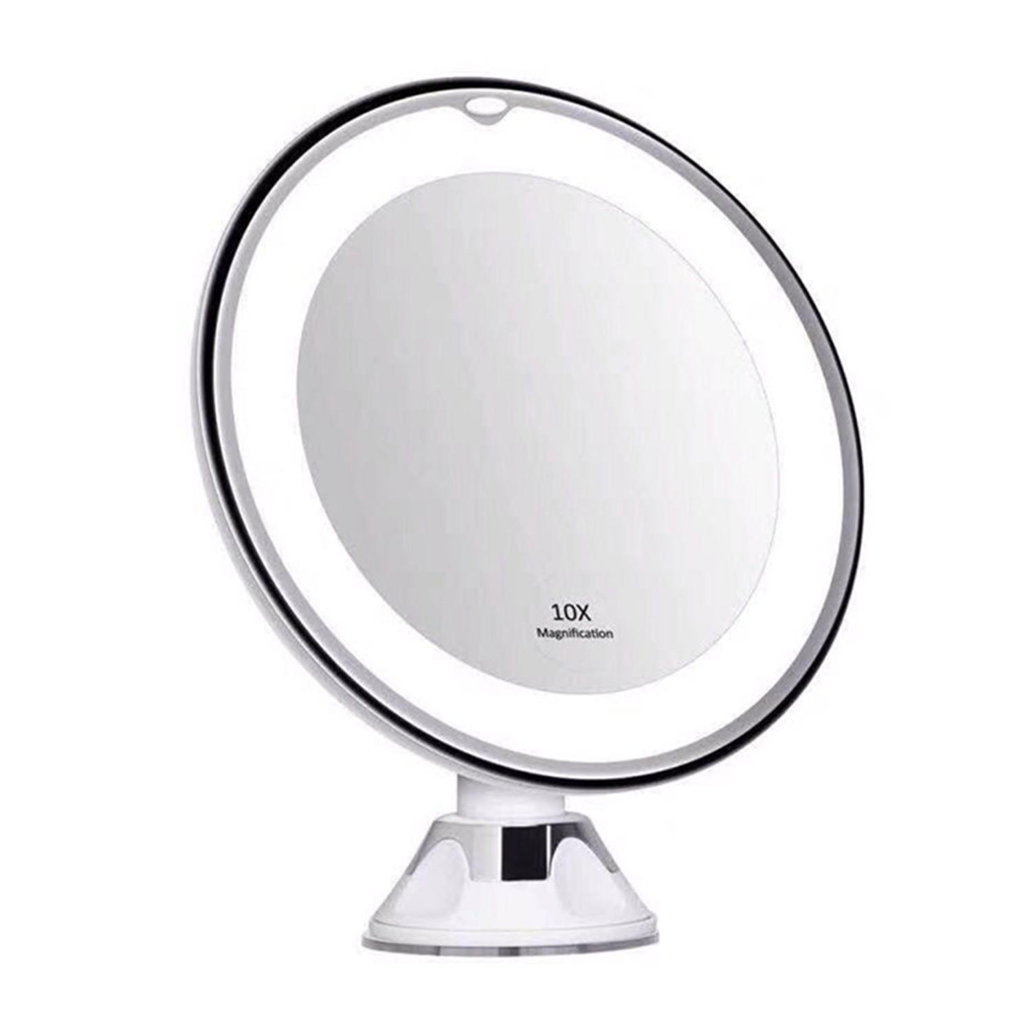 10X MAGNIFYING LIGHTED MAKEUP MIRROR Daylight LED Vanity Bathroom Travel Compact