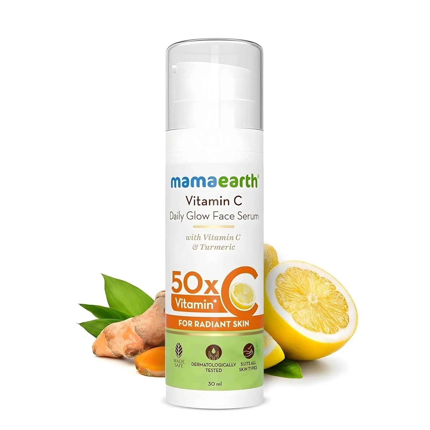 Mamaearth Vitamin C Face Serum 30ml Glow & Dark Spot Removal for Men Women