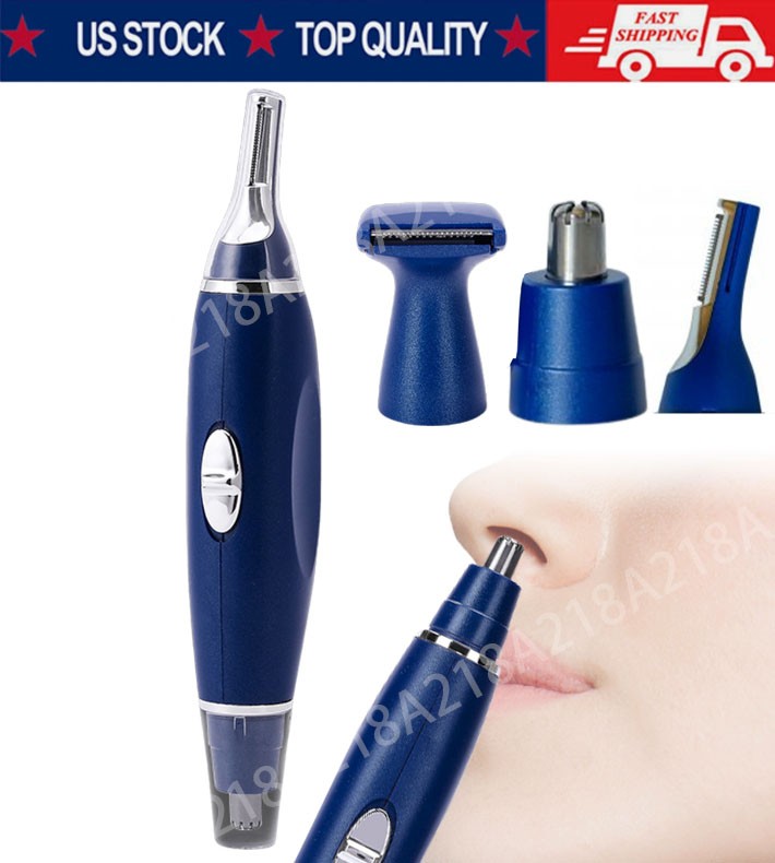 Electric Ear Beard Nose Hair Trimmer Eyebrow Mustache Remover Shaver Clipper New