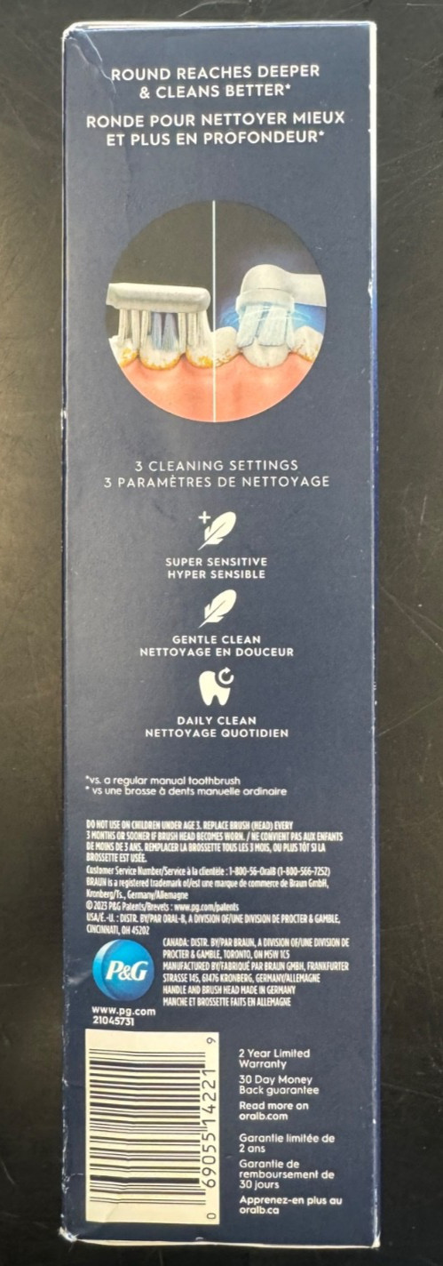 Oral-B iO Series 2 Rechargeable Electric Powered Toothbrush WHITE NEW SEALED $59