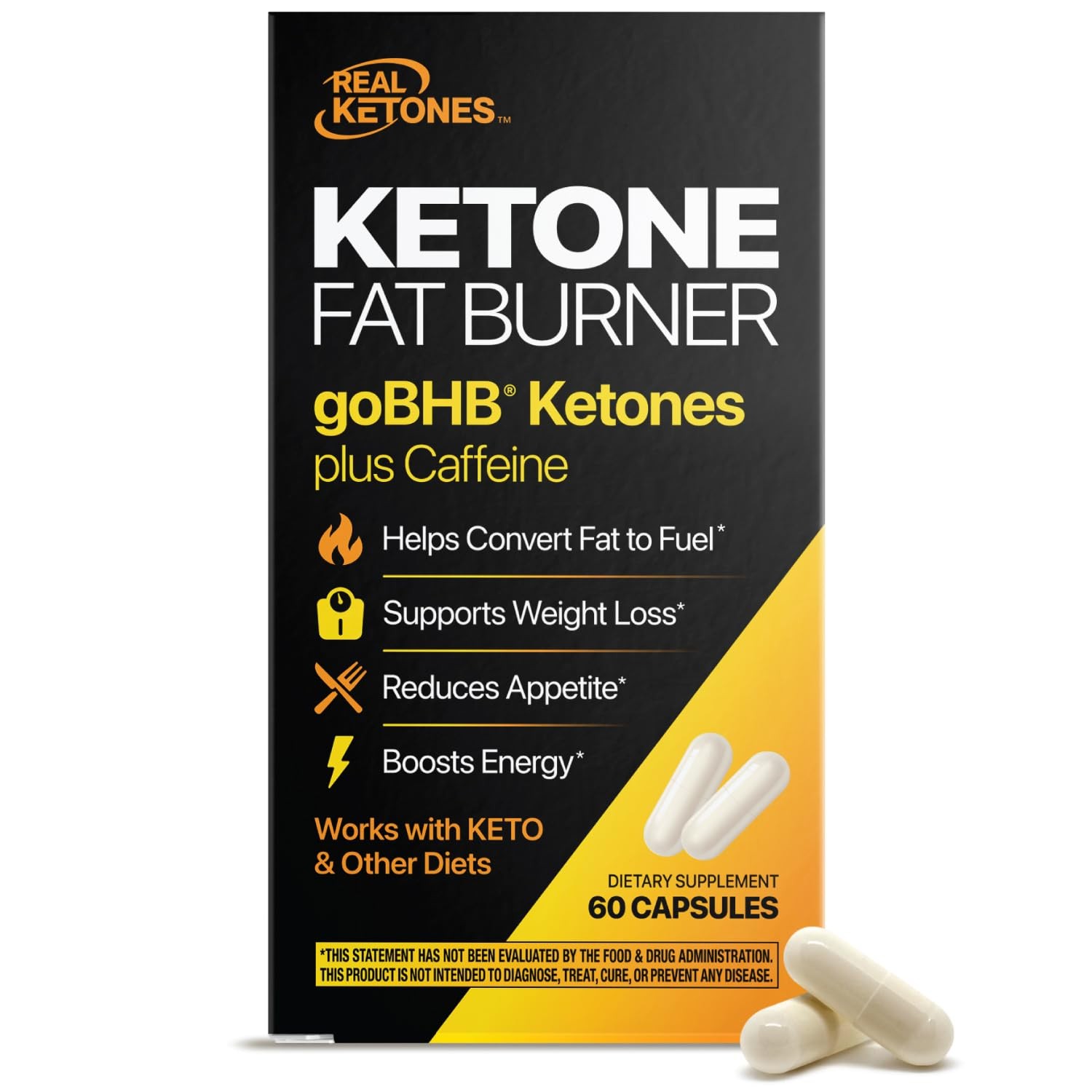 goBHB Metabolism Booster for Men & Women Belly Fat Burner Supplement Weight