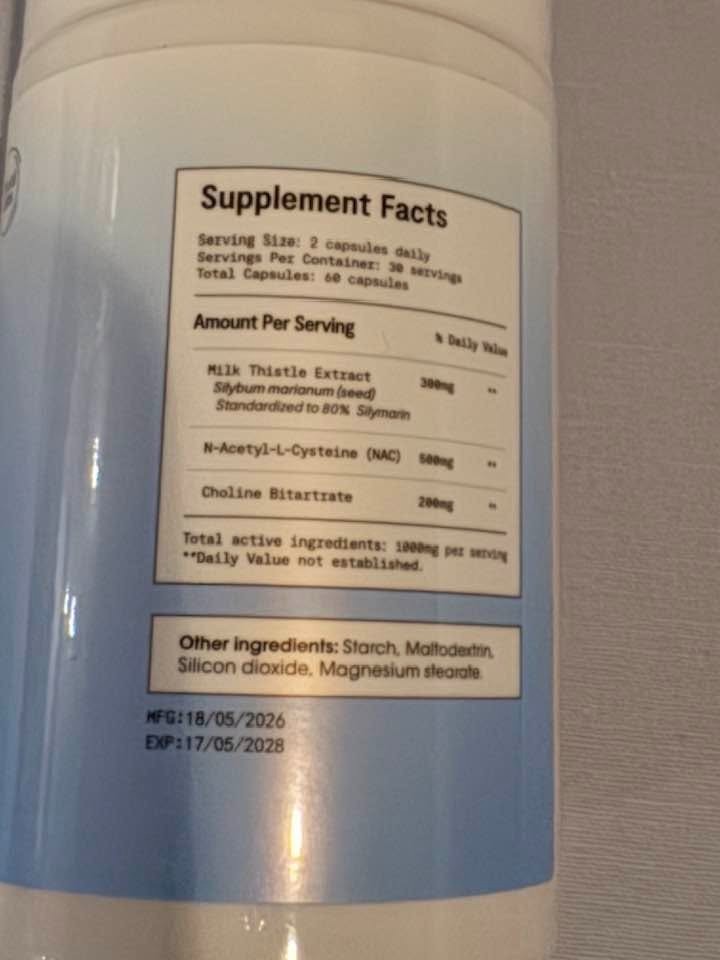 Happy Liver Supports Healthy Liver Function 60 Count – Exp 05/2028- Ritual Labs