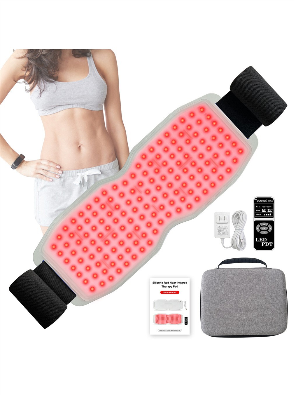 Toponechoice Red Light Therapy Belt – Near Infrared Light Therapy & Red Light