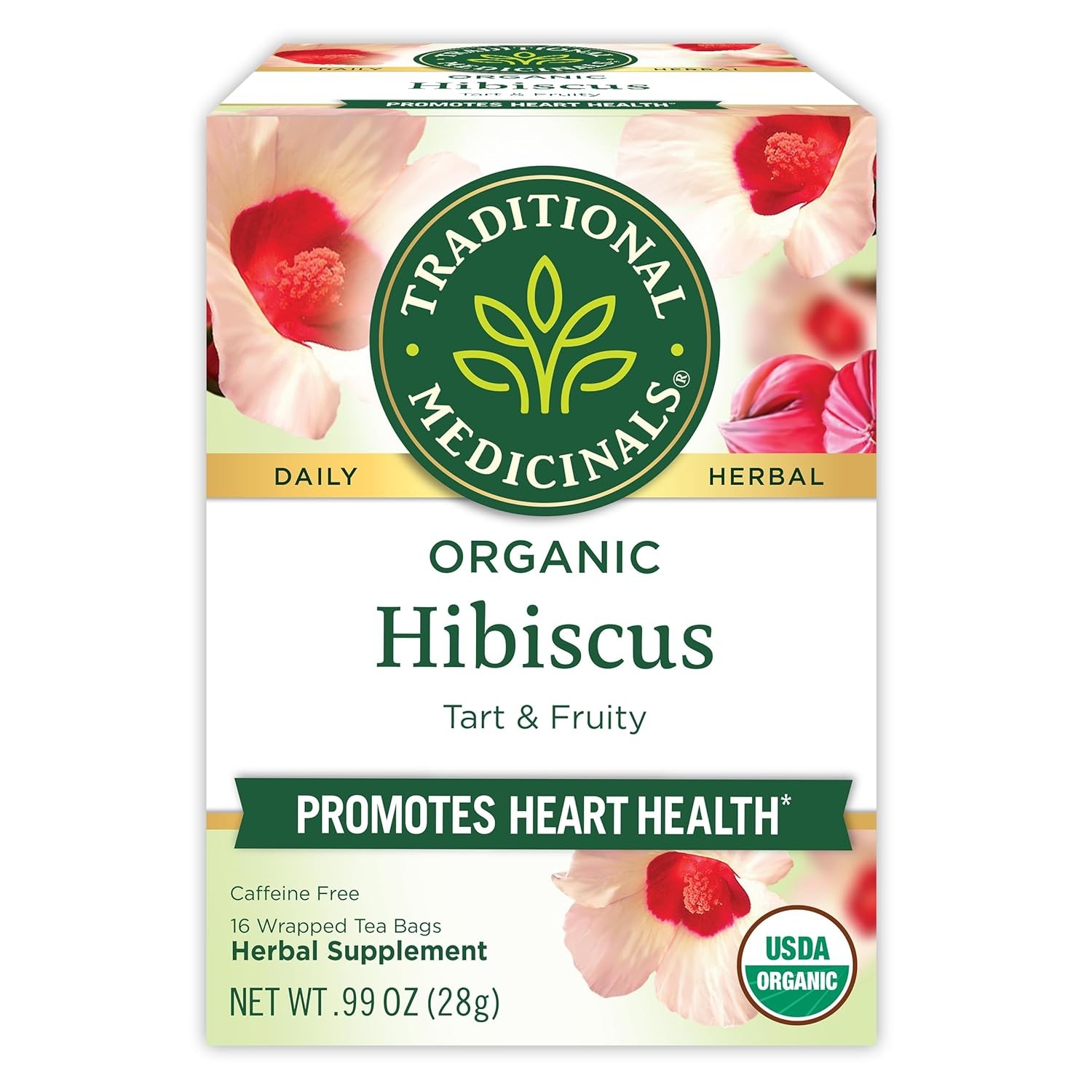 Traditional Medicinals Tea, Organic Hibiscus, Supports Your Cardiovascular Syste