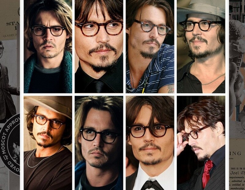 44 46 49mm Acetate Eyeglass Frames Full Rim Vintage Glasses Retro Johnny Deep