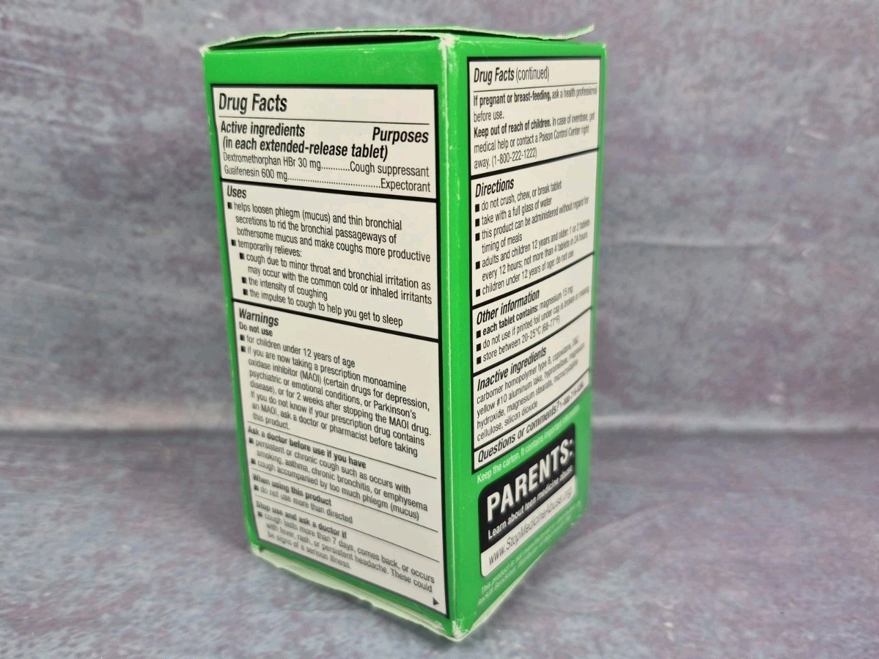 Mucus Relief DM Max Extended Release 12 Hour Extended Release Tablets See Photo