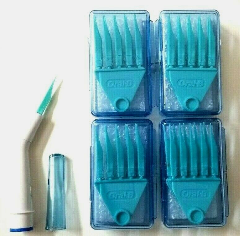 ORAL-B CARE – 4 pk of 10 = 40 Interdental Cleaning Picks + 1 replacement HEAD