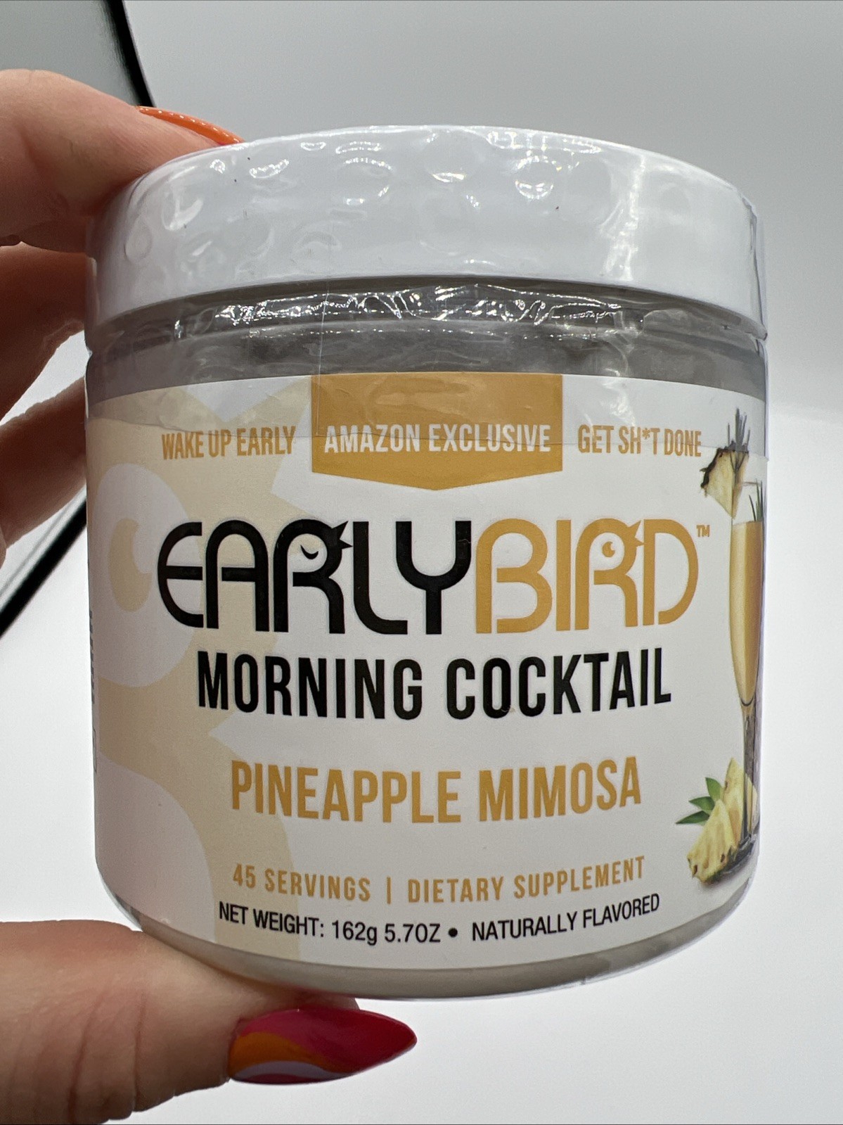 EarlyBird Morning Cocktail – Pineapple Mimosa-45 Servings – Wake Up Early