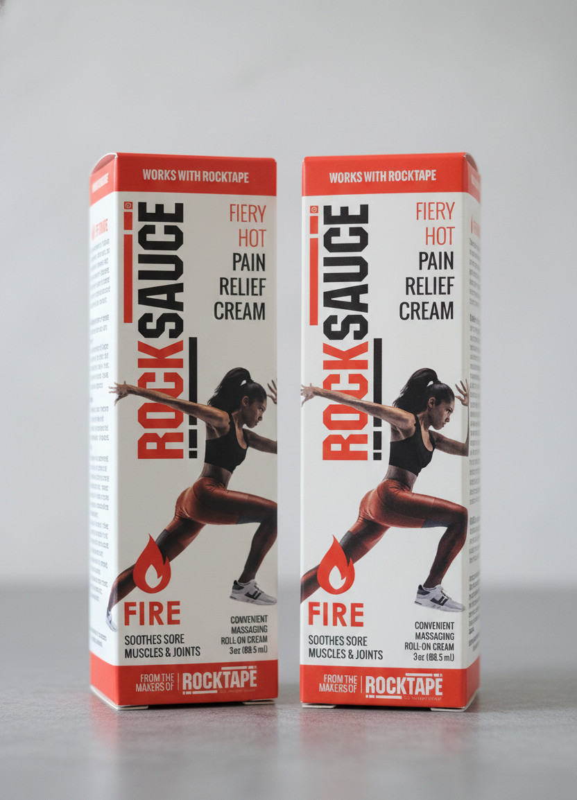 RockSauce Fire, 3 oz Roll-On – Easy to use Pain Relief