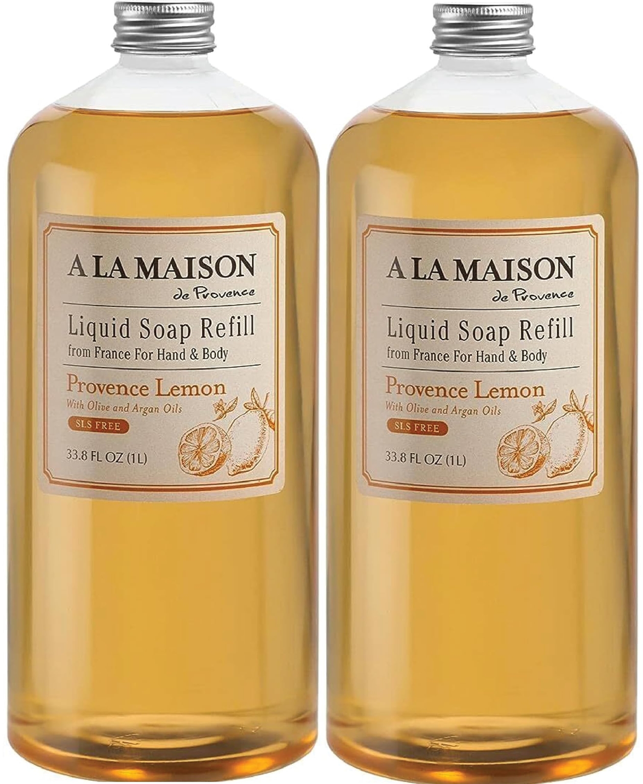 A LA MAISON French Liquid Hand Soap Refill, Provence Lemon – Natural Hand Wash
