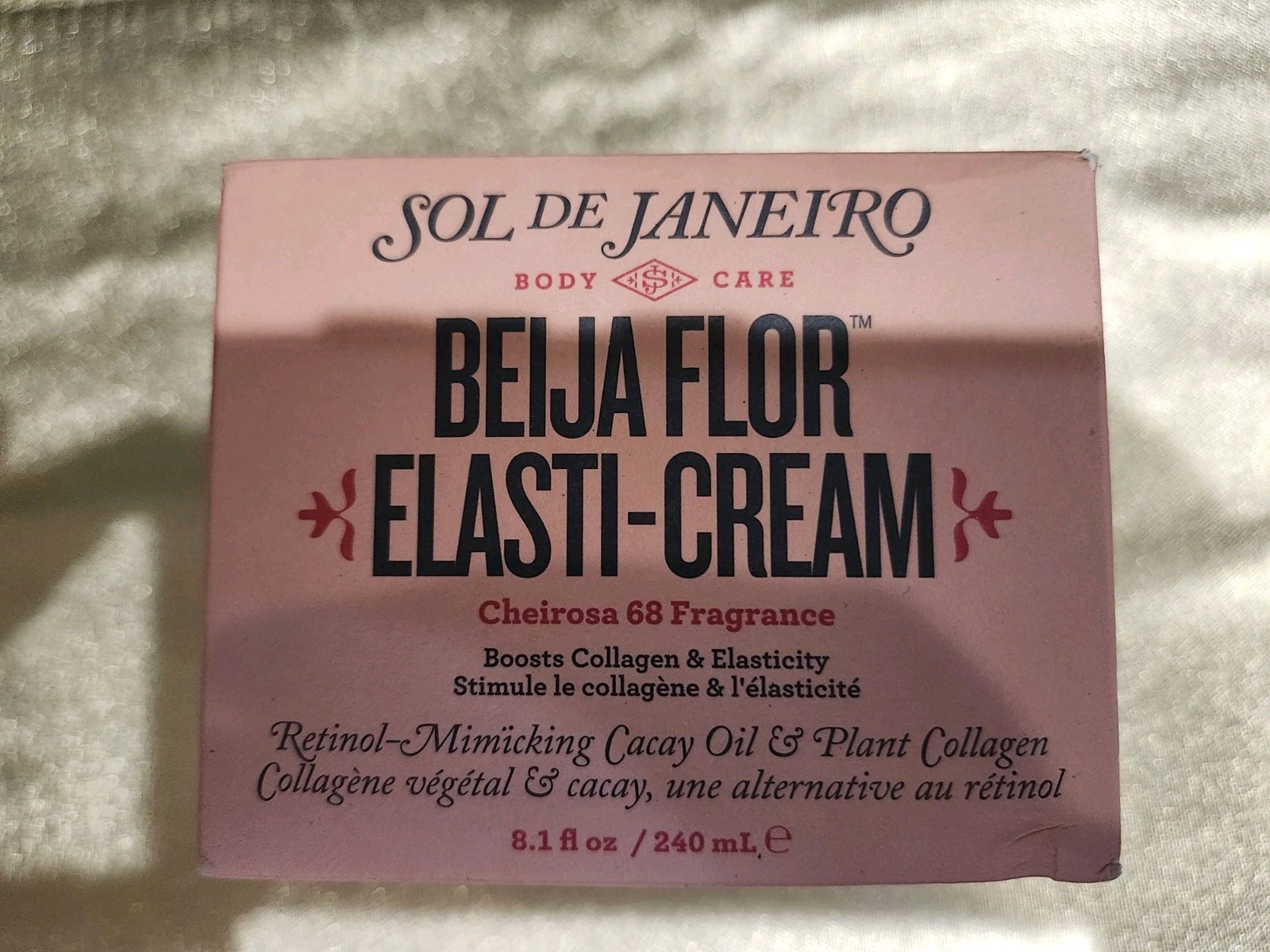 SOL DE JANEIRO Beija Flor Elasti Cream 240 ml/8.1 fl.oz NEW OPEN BOX