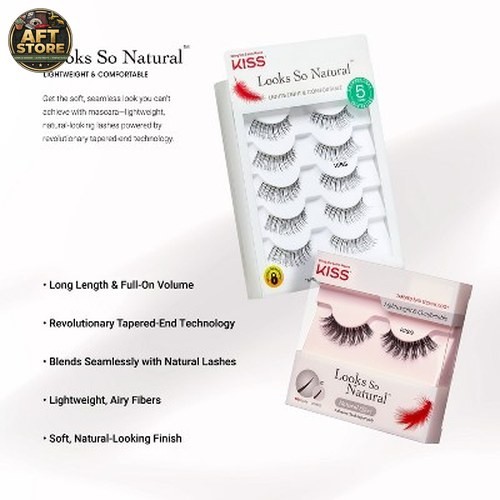 Kiss So Wispy False Eyelashes Multipack – Style #11 – 5 Pairs