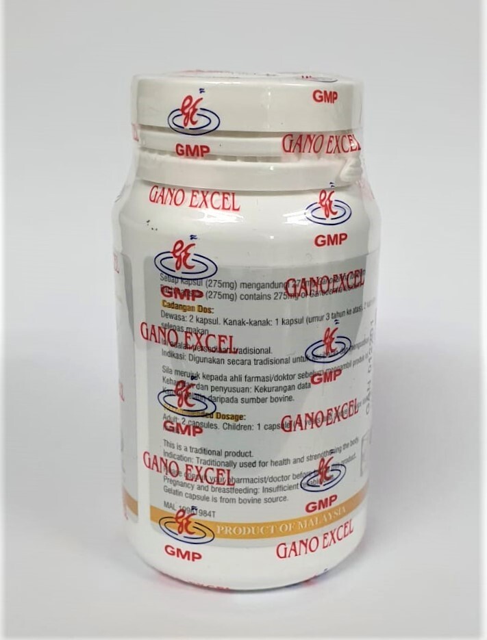1 Bottle Gano Excel Ganoderma 90 Capsules Reishi Lingzhi Boosts Immune NEW USA