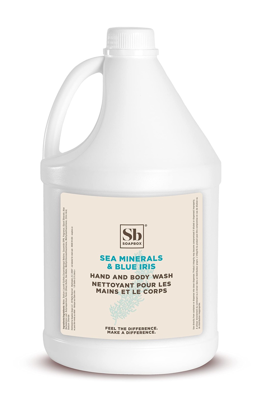 Sea Minerals & Blue Iris Hand Soap and Body Wash, 2 in 1 Moisturizing Body & …