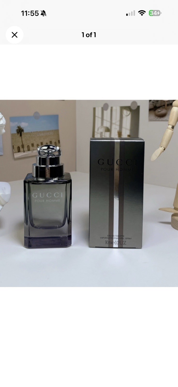GUCCI by GUCCI POUR HOMME 3.0 FL oz / 90 ML Eau De Toilette Spray In Sealed Box