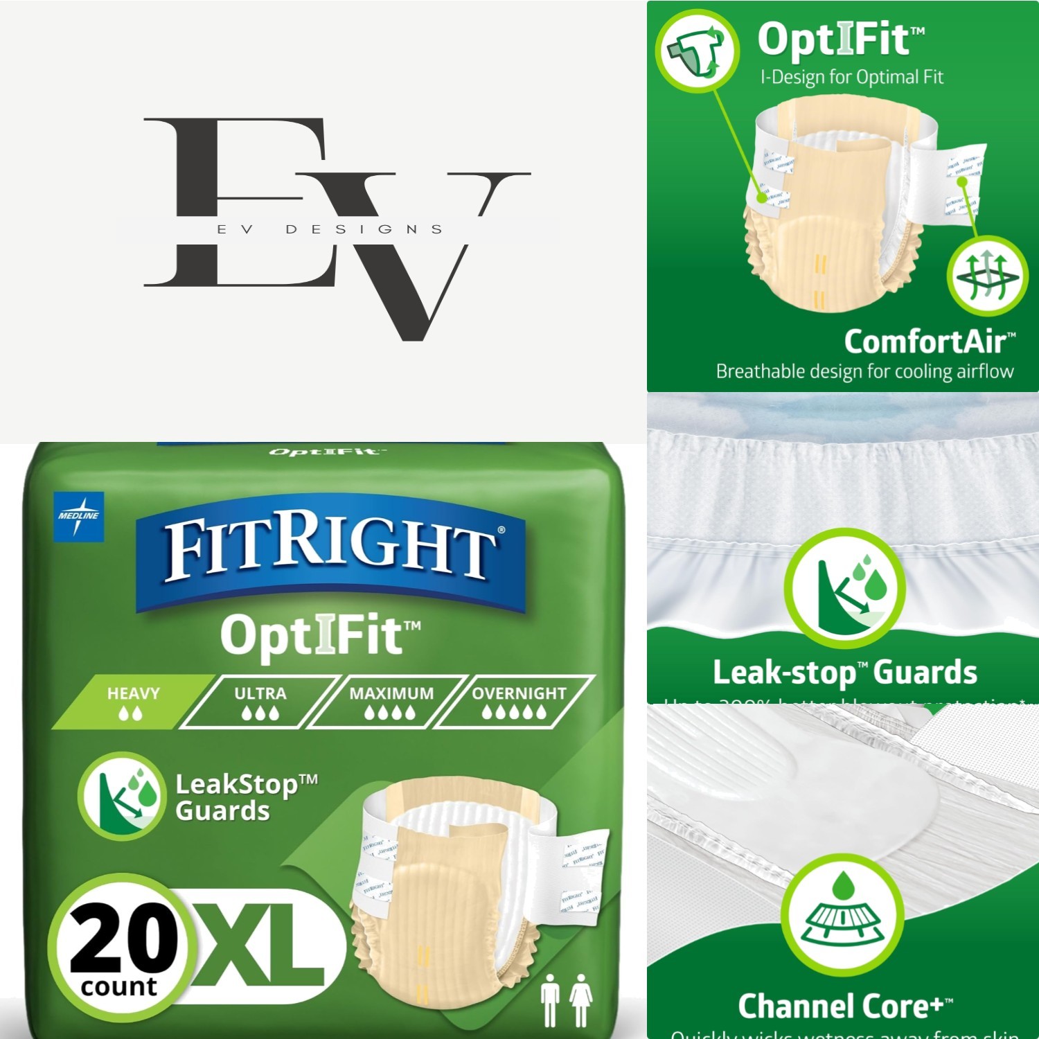 Ultra-Soft Disposable Adult Briefs – Maximum Protection for Unisex, 20 Count