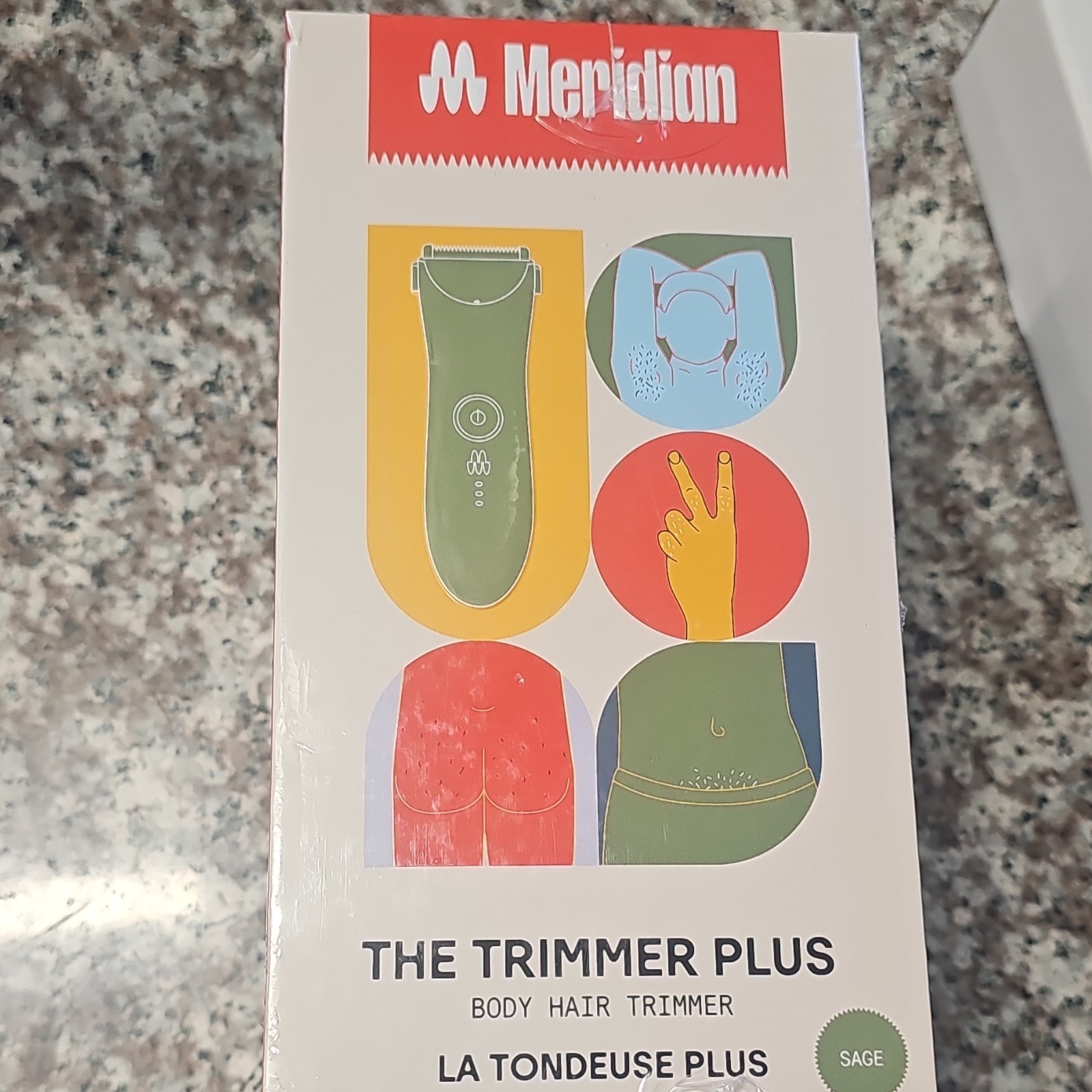 Meridian The Trimmer Plus Body Trimmer Wet/Dry Waterproof Rechargeable Green