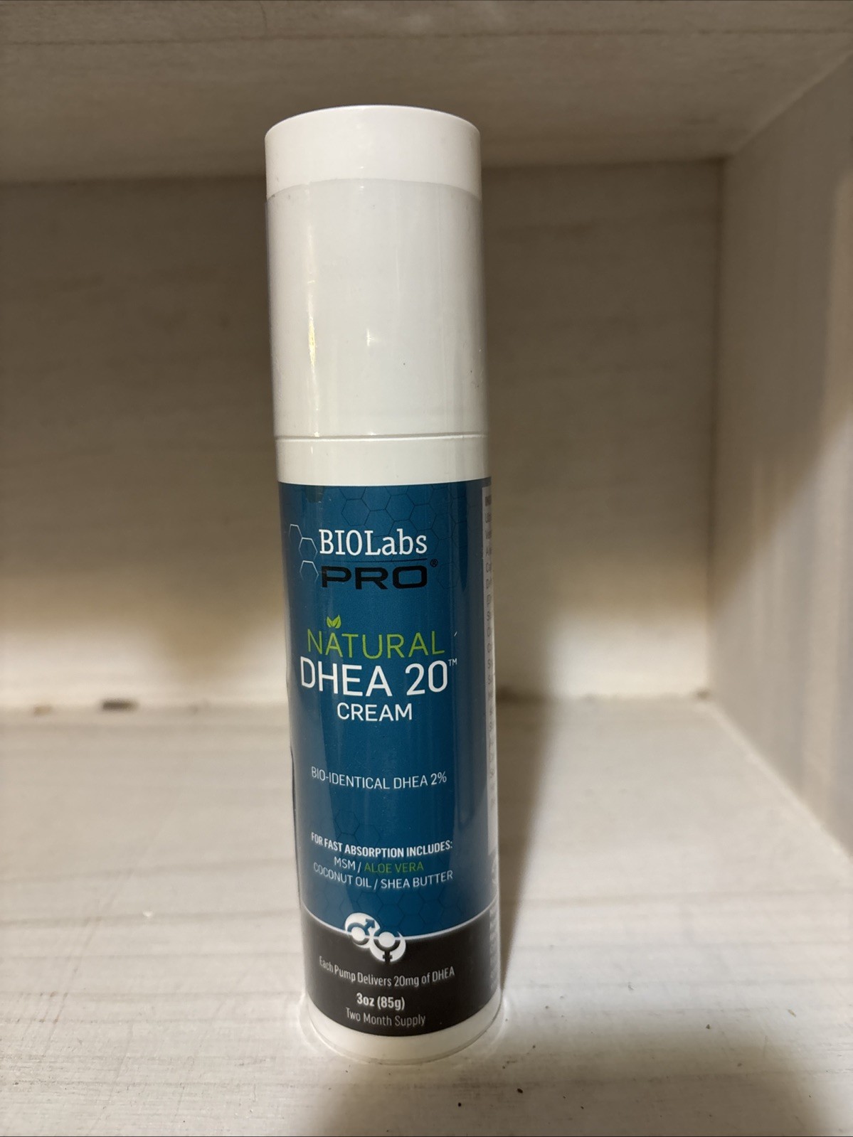 All Natural Bioidentical 20Mg Dhea Cream – Two Month Supply – for Men or Women (