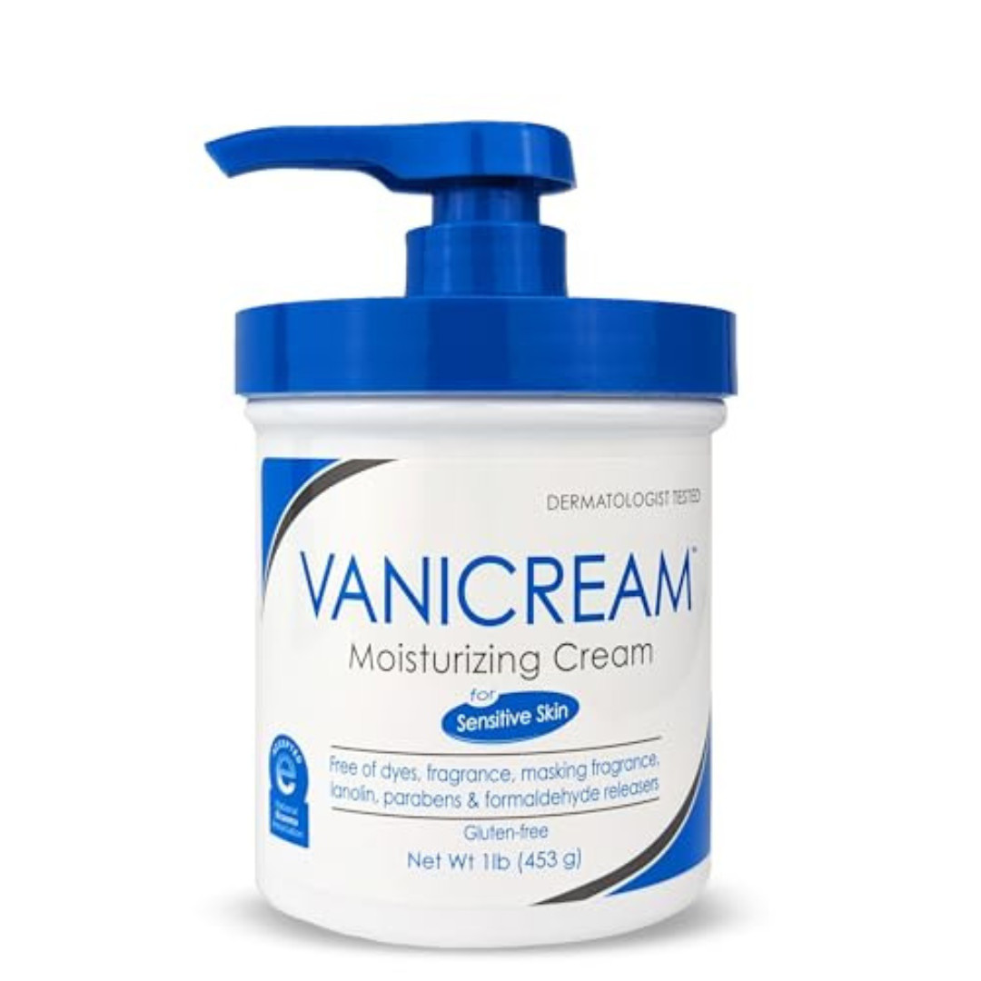 Vanicream Moisturizing Skin Cream with Pump Dispenser 16 fl oz 1 lb Moisturizer