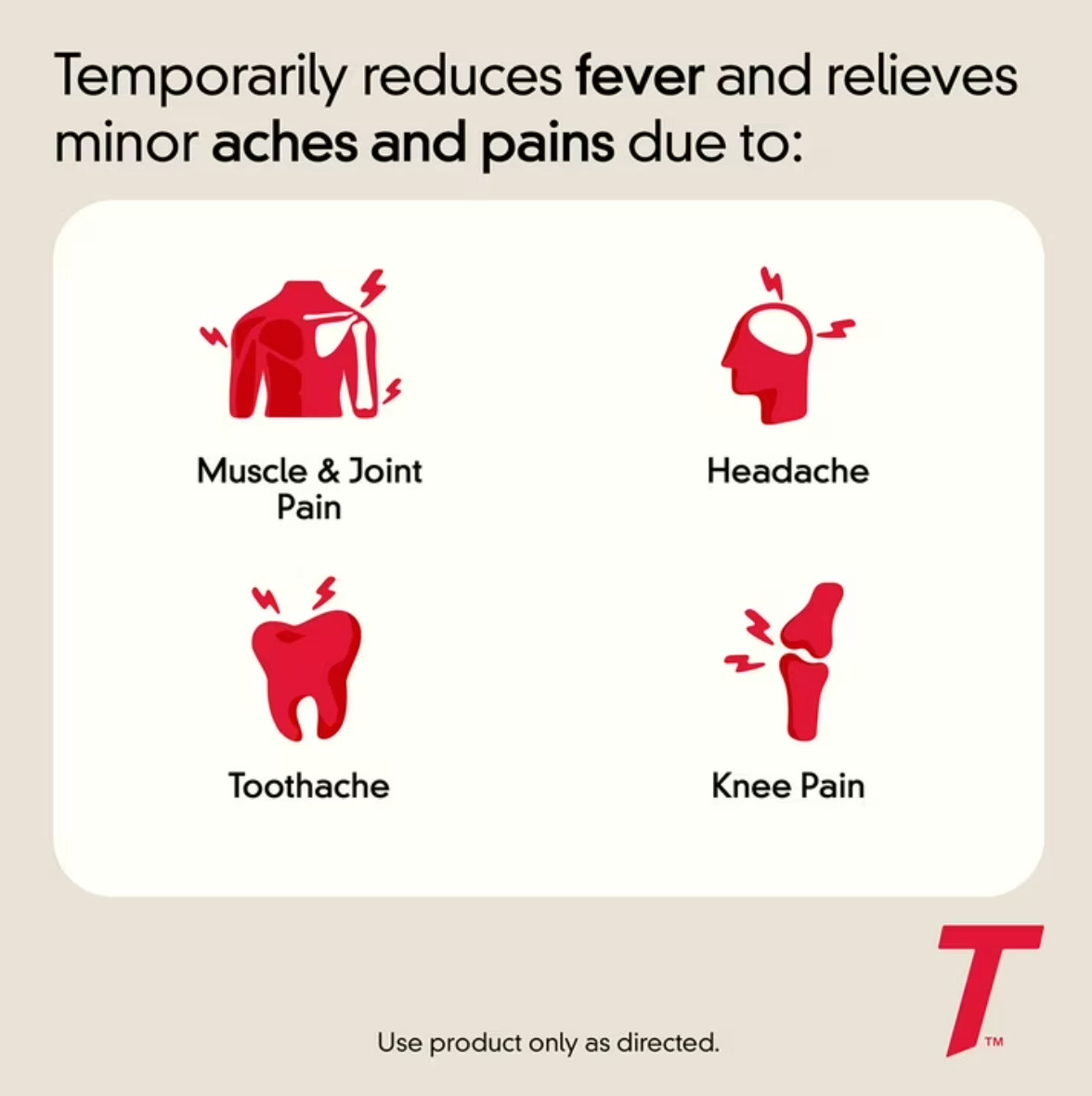 Tylenol Extra Strength 325 Caplets 500mg Acetaminophen