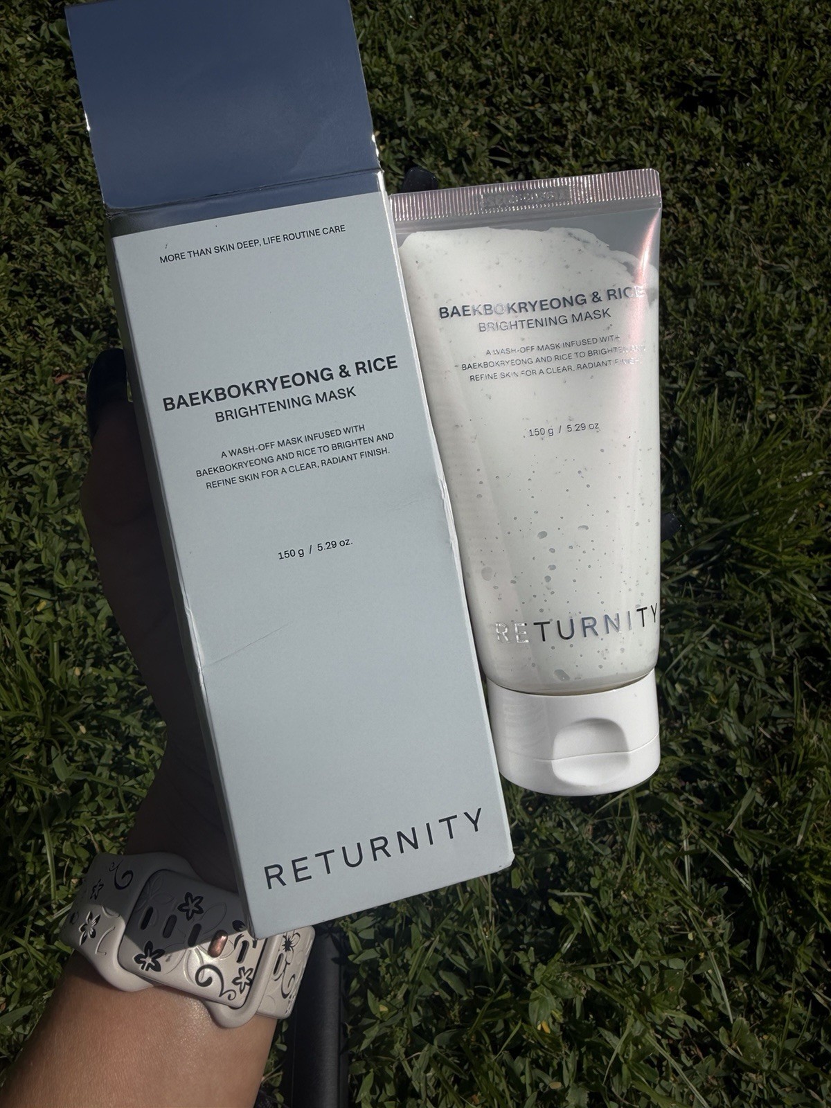 Returnity Baekbokryeong & Rice Brightening Mask Face 150g 5.29oz