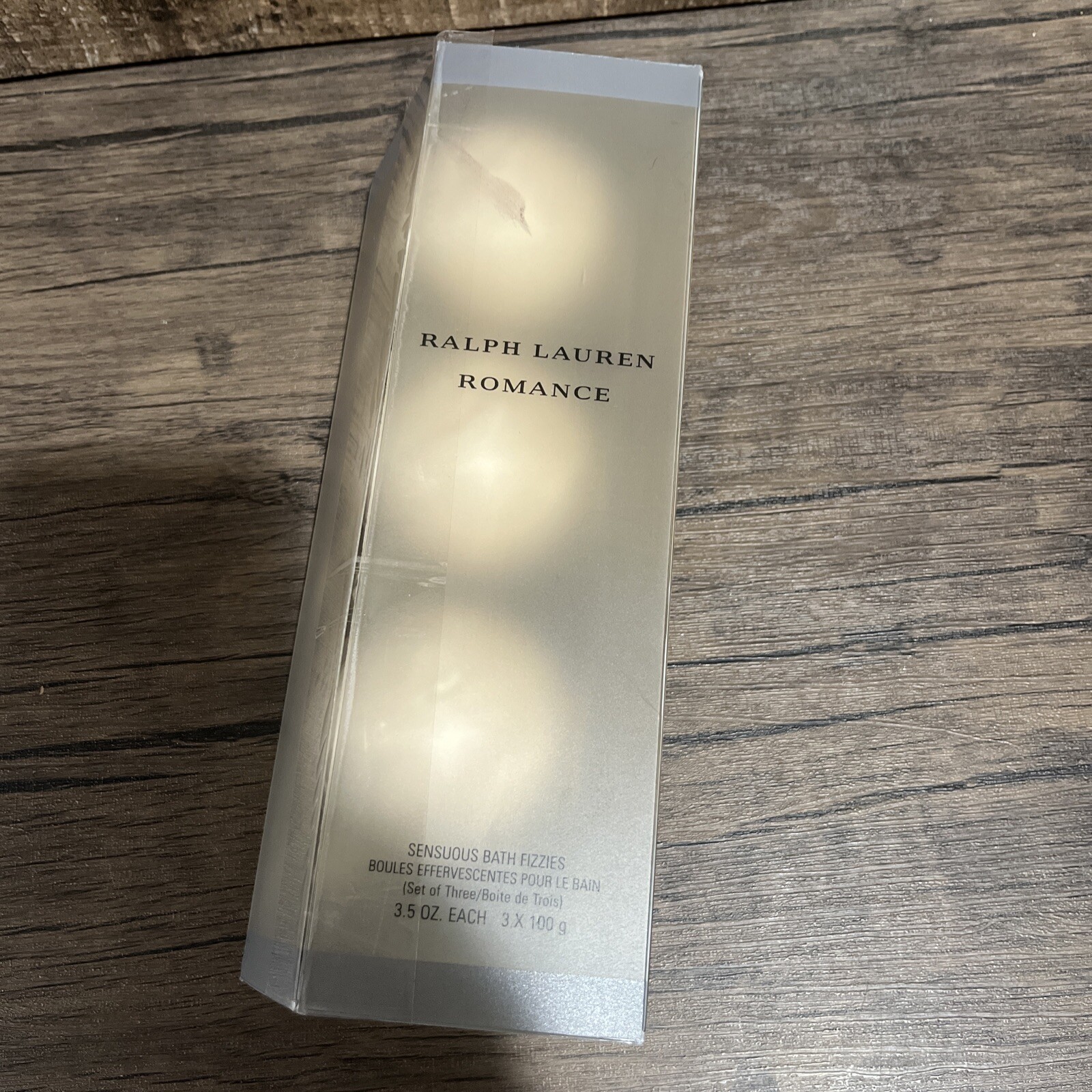 Ralph Lauren ROMANCE Sensuous Bath Fizzies Set Of 3 3.5 OZ Each