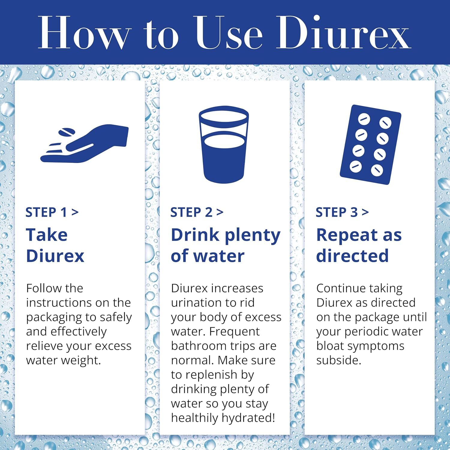 Diurex Max Maximum Strength Caffeine-Free Diuretic Water Pills 48 Count