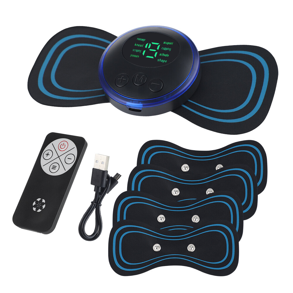 Heating Tens Unit Muscle Therapy Pain Relief Stimulator Machine Pulse Massager